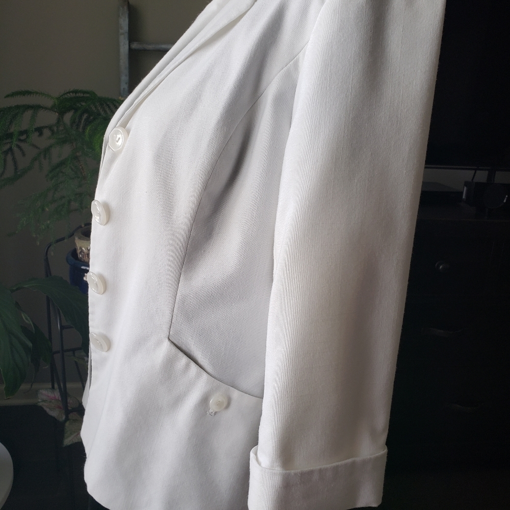 Dress barn White casual blazer